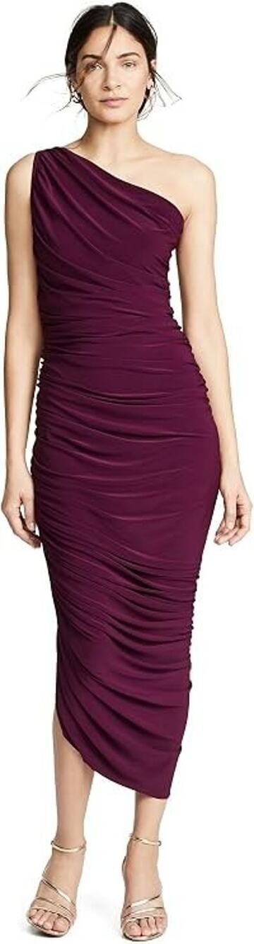 NORMA KAMALI Diana Gown Dress in Plum Size S/36